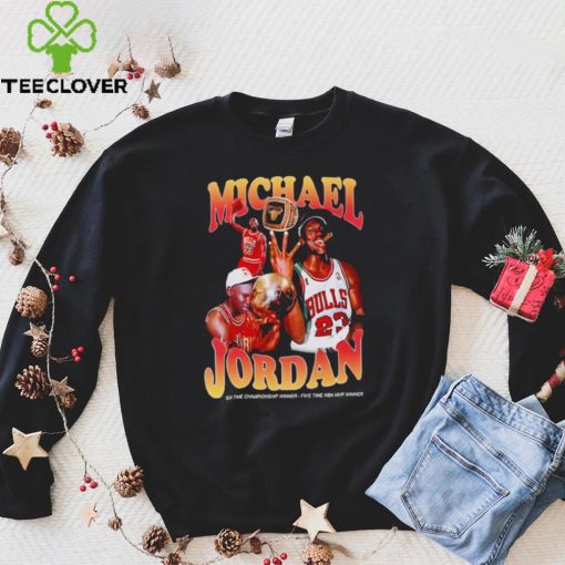 Michael Jordan ring Chicago Bulls six time championship winner five time NBA MVP winner shirt