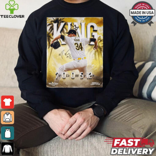 Michael King San Diego Padres MLB 700512 Signature Poster t hoodie, sweater, longsleeve, shirt v-neck, t-shirt