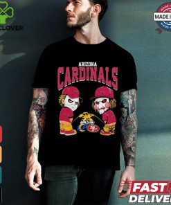 Michael Myers And Billy The Puppet X Arizona Cardinals Pee On NFL Teams Halloween Shirt