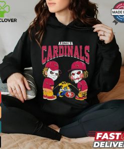 Michael Myers And Billy The Puppet X Arizona Cardinals Pee On NFL Teams Halloween Shirt