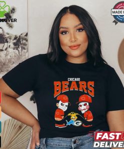 Michael Myers And Billy The Puppet X Chicago Bears Pee On NFL Teams Halloween Shirt