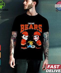 Michael Myers And Billy The Puppet X Chicago Bears Pee On NFL Teams Halloween Shirt