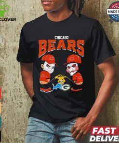 Michael Myers And Billy The Puppet X Chicago Bears Pee On NFL Teams Halloween Shirt