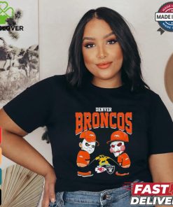 Michael Myers And Billy The Puppet X Denver Broncos Pee On NFL Teams Halloween Shirt