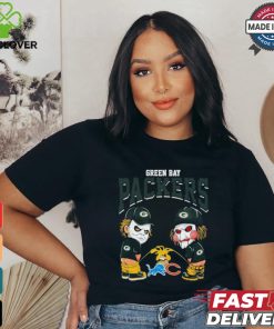 Michael Myers And Billy The Puppet X Green Bay Packers Pee On NFL Teams Halloween Shirt