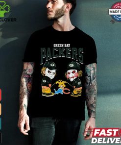Michael Myers And Billy The Puppet X Green Bay Packers Pee On NFL Teams Halloween Shirt
