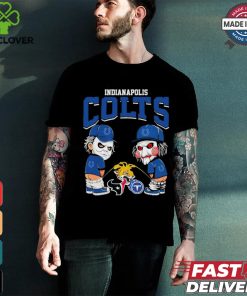 Michael Myers And Billy The Puppet X Indianapolis Colts Pee On NFL Teams Halloween Shirt