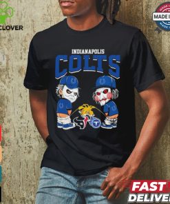 Michael Myers And Billy The Puppet X Indianapolis Colts Pee On NFL Teams Halloween Shirt