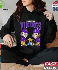 Michael Myers And Billy The Puppet X Minnesota Vikings Pee On NFL Teams Halloween Shirt