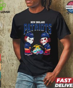 Michael Myers And Billy The Puppet X New England Patriots Pee On NFL Teams Halloween Shirt
