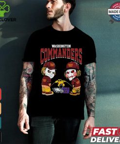 Michael Myers And Billy The Puppet X Washington Commanders Pee On NFL Teams Halloween Shirt