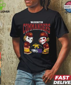 Michael Myers And Billy The Puppet X Washington Commanders Pee On NFL Teams Halloween Shirt