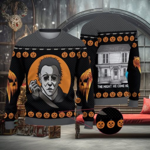 Michael Myers Christmas 3D All Over Printed Ugly Christmas Sweater Michael Myers Halloween
