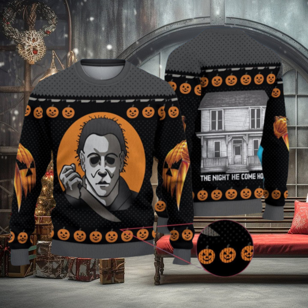 Michael Myers Christmas 3D All Over Printed Ugly Christmas Sweater Michael Myers Halloween Michael Myers Christmas 3D All Over Printed Ugly Christmas Sweater Michael Myers Halloween
