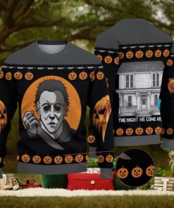 Michael Myers Christmas 3D All Over Printed Ugly Christmas Sweater Michael Myers Halloween