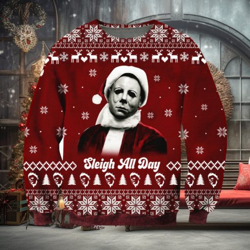 Michael Myers Christmas 3D Printed Ugly Christmas Sweater