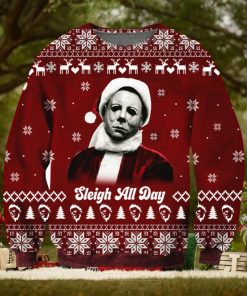 Michael Myers Christmas 3D Printed Ugly Christmas Sweater