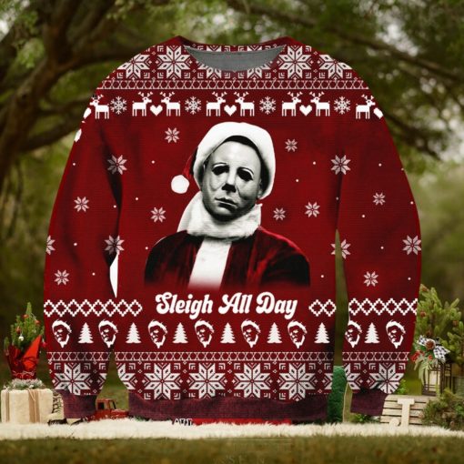 Michael Myers Christmas 3D Printed Ugly Christmas Sweater