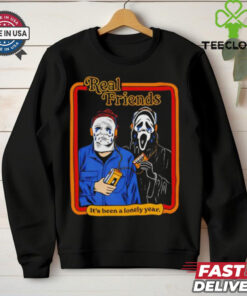 Michael Myers vs Ghostface real friends it’s been a lonely year Halloween hoodie, sweater, longsleeve, shirt v-neck, t-shirt