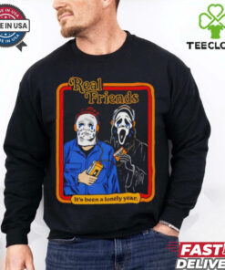 Michael Myers vs Ghostface real friends it’s been a lonely year Halloween hoodie, sweater, longsleeve, shirt v-neck, t-shirt