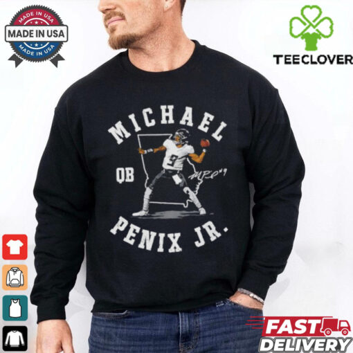 Michael Penix Jr. Atlanta Falcons Name Map Football Signature shirt