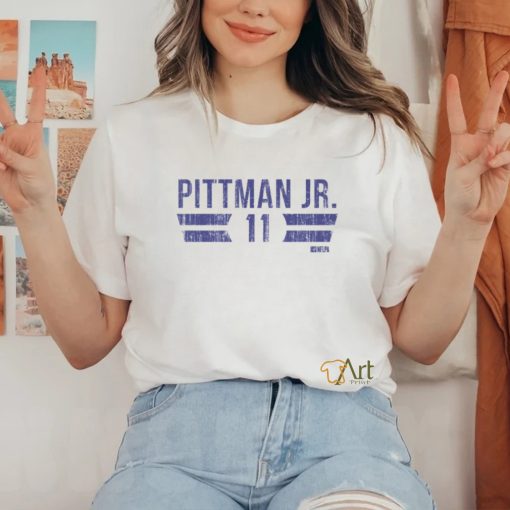 Michael Pittman Jr. Indianapolis Font shirt