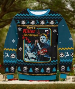 Micheal Myers Killer Christmas Ugly Sweater