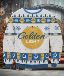 Michelob Golden Light Knitting Pattern Ugly Christmas Holiday Sweater