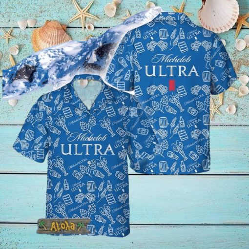 Michelob ULTRA Doodle Art Hawaiian Shirt For Men And Women Gift Hawaiian Beer