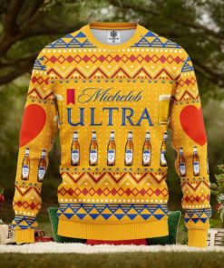 Michelob Ultra Beer Merry Xmas AOP Print Christmas Ugly Sweater For Men Women