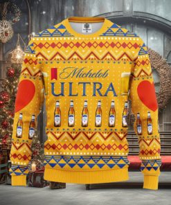 Michelob Ultra Beer Merry Xmas AOP Print Christmas Ugly Sweater For Men Women