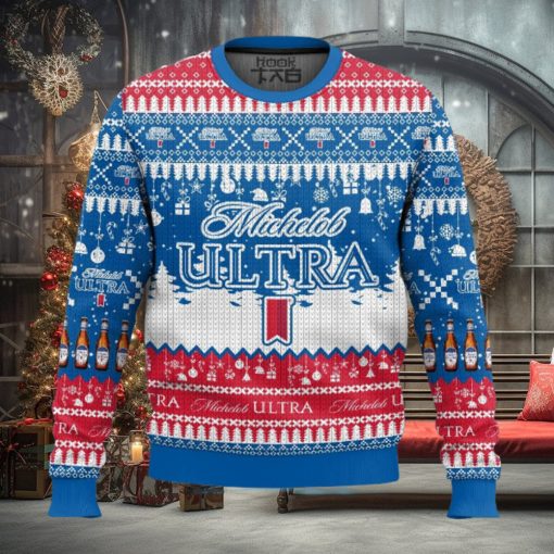 Michelob Ultra Beer Ugly Christmas Sweater