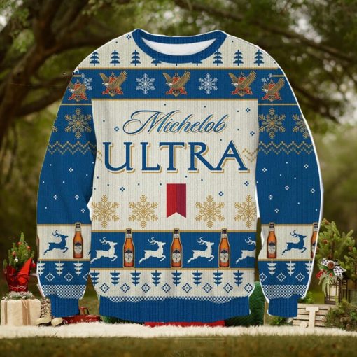 Michelob Ultra For Christmas Gifts 3D Printed Ugly Christmas Sweater