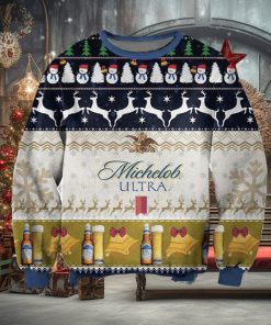 Michelob Ultra For Christmas Gifts Christmas Ugly Wool Knitted Sweater