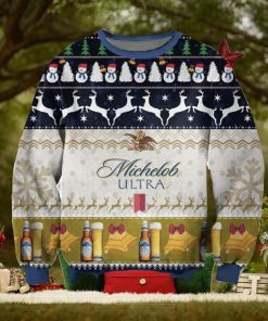 Michelob Ultra For Christmas Gifts Christmas Ugly Wool Knitted Sweater