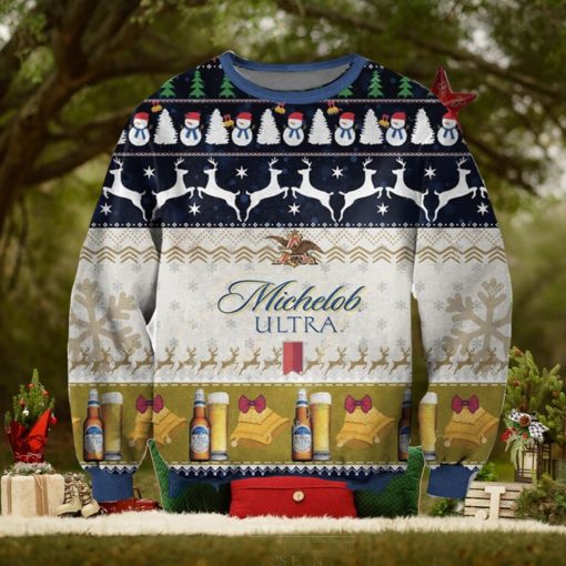 Michelob Ultra For Christmas Gifts Christmas Ugly Wool Knitted Sweater