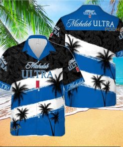 Michelob Ultra Funny Hawaiian Shirt Coconut Tree Practical Beach Gift