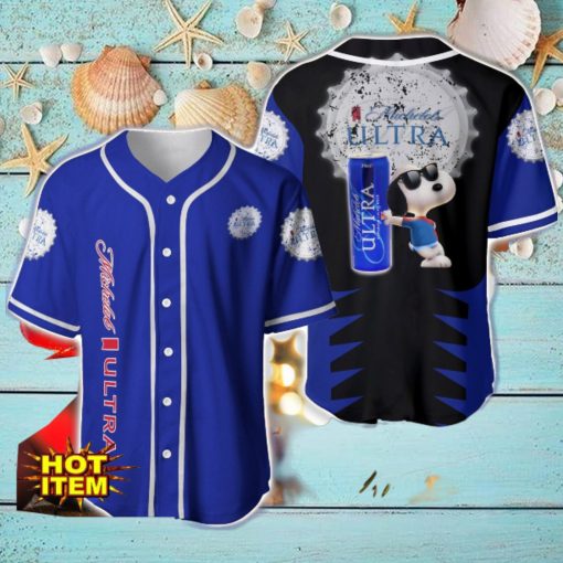 Michelob Ultra Snoopy Baseball Jersey Shirt For Snoopy Lovers Gift Ideas