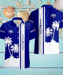 Michelob Ultra Tropical Palm Tree Aloha Hawaiian Shirt