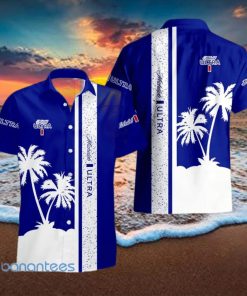 Michelob Ultra Tropical Palm Tree Aloha Hawaiian Shirt