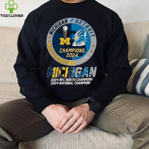 Michigan 2024 NFC North Champions 2024 National Champions Shirt