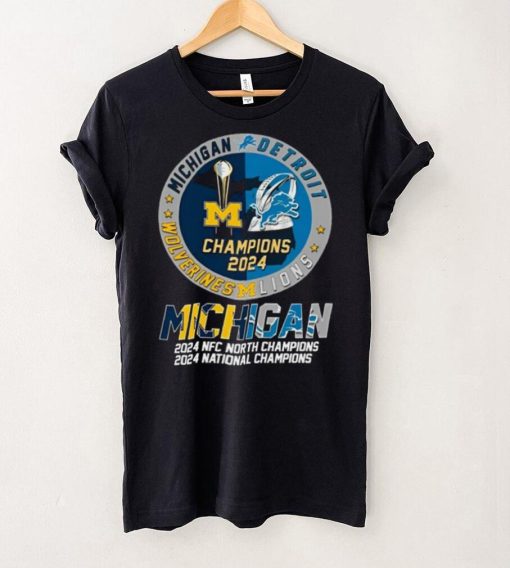 Michigan 2024 NFC North Champions 2024 National Champions Shirt