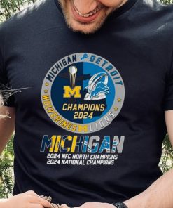 Michigan 2024 NFC North Champions 2024 National Champions Shirt