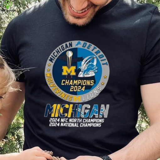 Michigan 2024 NFC North Champions 2024 National Champions Shirt