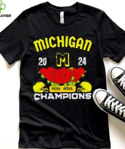 Michigan 2024 Rose Bowl Champions helmet logo gift hoodie, sweater, longsleeve, shirt v-neck, t-shirt