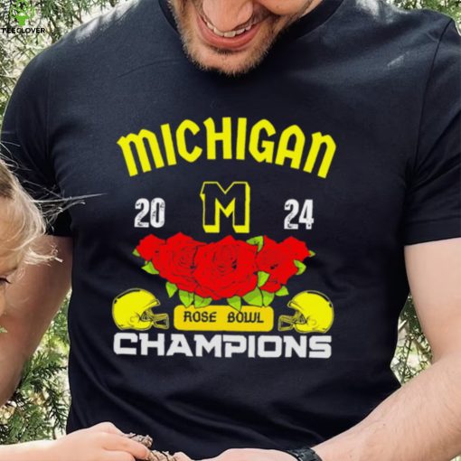 Michigan 2024 Rose Bowl Champions helmet logo gift hoodie, sweater, longsleeve, shirt v-neck, t-shirt