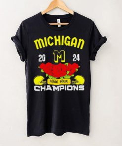 Michigan 2024 Rose Bowl Champions helmet logo gift hoodie, sweater, longsleeve, shirt v-neck, t-shirt