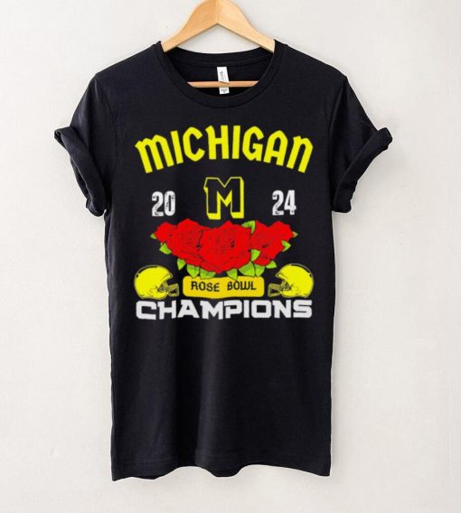 Michigan 2024 Rose Bowl Champions helmet logo gift hoodie, sweater, longsleeve, shirt v-neck, t-shirt