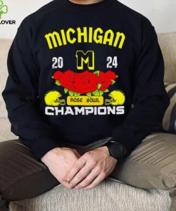 Michigan 2024 Rose Bowl Champions helmet logo gift hoodie, sweater, longsleeve, shirt v-neck, t-shirt