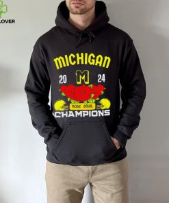 Michigan 2024 Rose Bowl Champions helmet logo gift hoodie, sweater, longsleeve, shirt v-neck, t-shirt